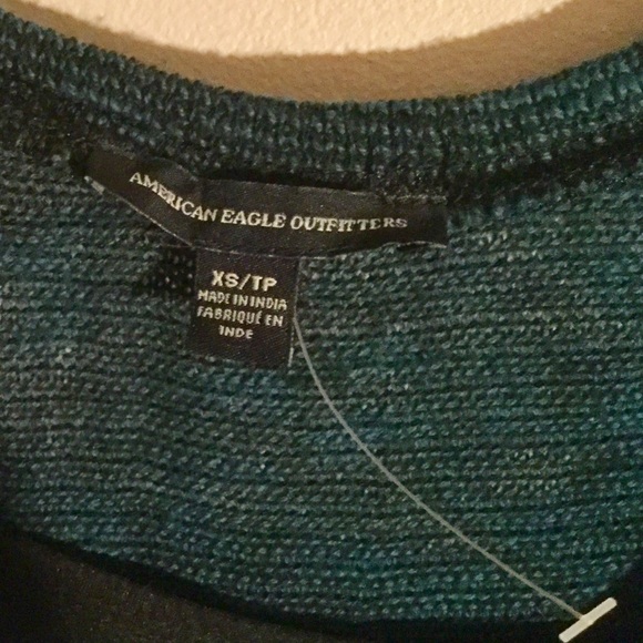 American Eagle Emerald Green Knit Dress with slip - Picture 4 of 4